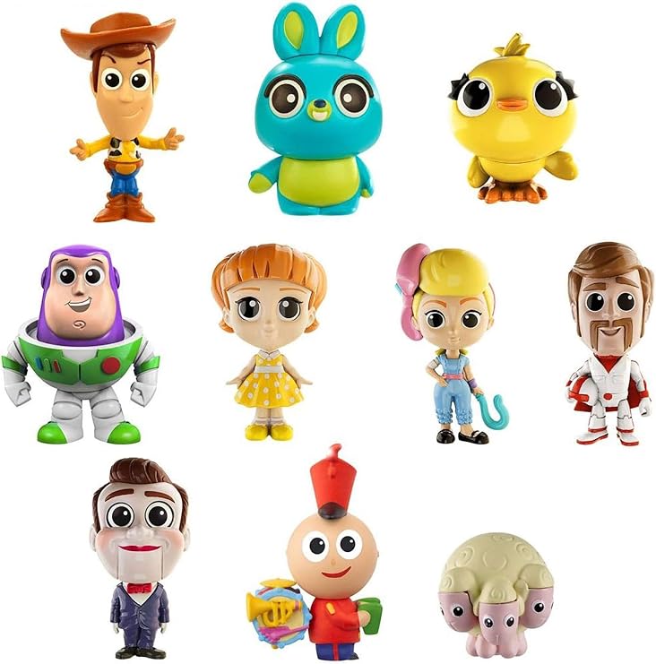 Disney Pixar Toy Story 4 Mini Figures 10-pack Character Collection, Birthday Gift for Kids 3 to 8 Years Old