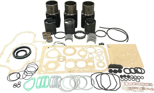 Engine Rebuild Kit For Deutz F3L912 3 Cylinder Overhaul Set STD 100mm Bore Pistons Rings Liners Bearings Gaskets