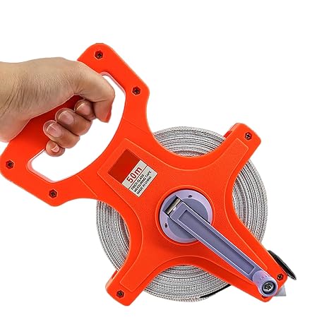Fibreglass Surveyors ，Open Reel Tape Measure (50M /165 FT)