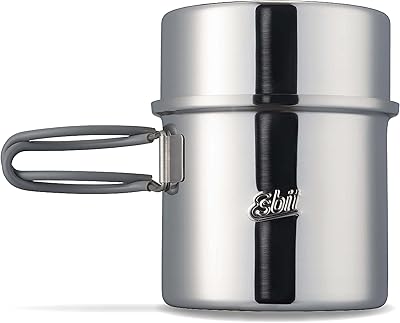 Esbit Unisexs Steel Pot, Silver, 1000ML