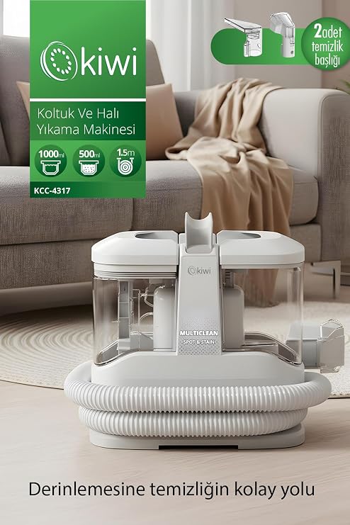 Kıwı Kcc-4317 Koltuk Ve Halı Yıkama Makinesi Beyaz