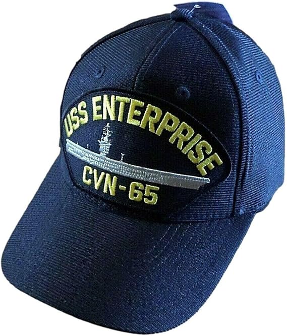USS Enterprise CVN-65 Navy Ship HAT U.S Military Official Ball Cap U.S.A Made