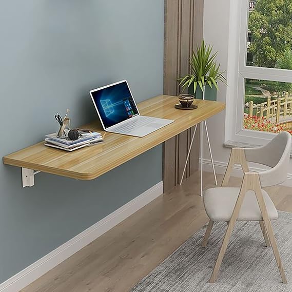 Folding Wall Table Folding Wall Table Drop-Leaf Tables for Small Spaces Fold-Down Floating Desk Wall Mounted Desk Folding Workbench mo