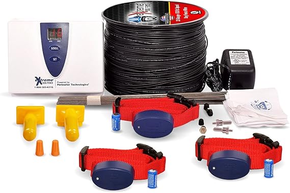 Extreme Dog Fence Ultimate Underground Electric Dog Fence - 3 Dog / 2000' | Durable Construction, Everyday Use, Easy to Clean, Boundary Wire