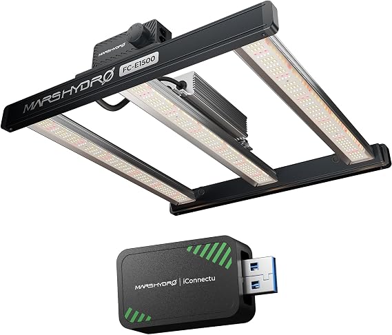 Mars Hydro FC-E1500 LED Grow Light Bundle with iConnectu USB Controller