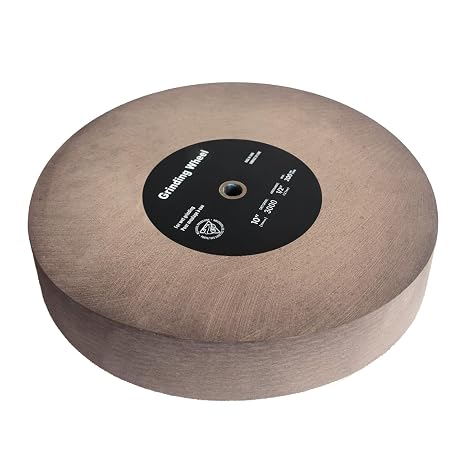 BUCKTOOL 10-Inch Grinding Wheel, 3000 Grit Wet Sharpening Stone, 2" Width | 1/2-Inch Arbor, SCM8103-Compatible Wheel for Precision Finishing of Knives, Scissors and Chisels