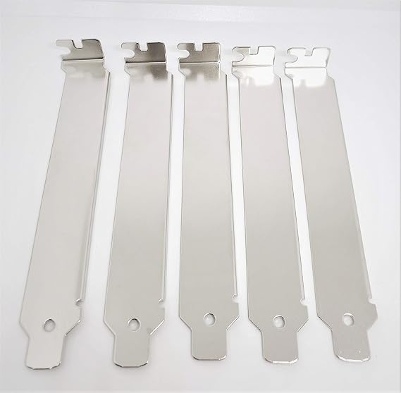 Pc Accessories - Connecctors Pro - 25-Pack PC Computer Back Slot Cover, L Blank PCI Stainless Steel Brackets
