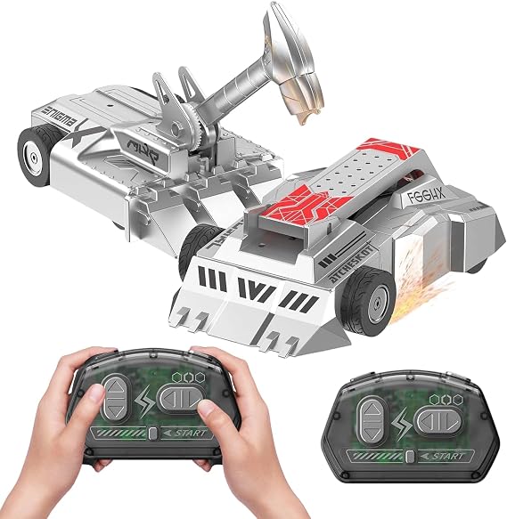 Remote Control Battle Robots, Two Player Battle Robot Wars Toys, Wireless RC Fighting Robots Mech Cars For Boys Girls Collector's Holiday Backyard Park Garden Bedroom