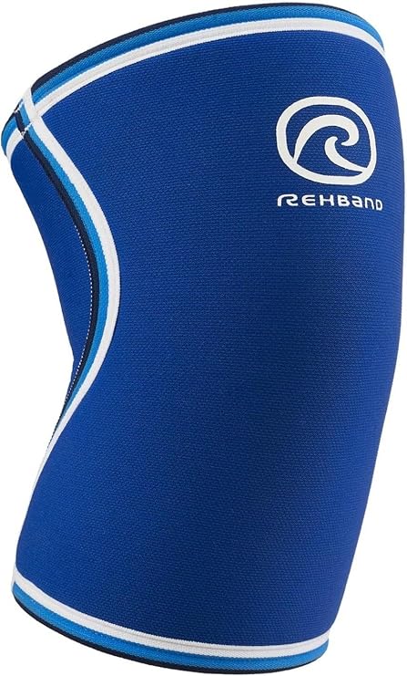 Rehband Original Knee Sleeve 7mm Neoprene Compression Knee Support, Ideal for Weightlifting, Powerlifting, Strongman & Fitness