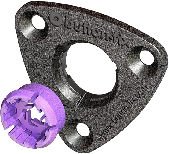 Button Fix Type 3 Button and Fix for Panel Connection Face-to-Face with 0.12'' or 0.31'' Gap (1 Set)
