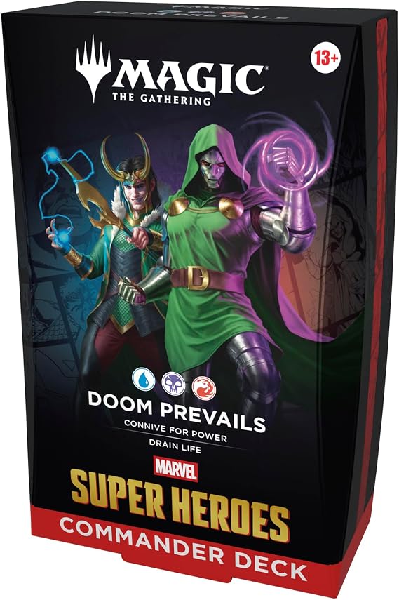 Magic: The Gathering | Marvel Super Heroes Commander Deck - Doom Prevails (100-Card Deck + Accessories)