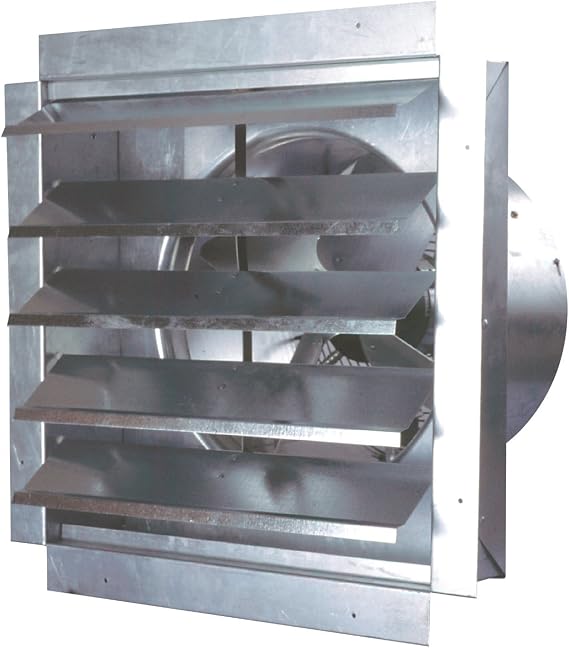 MaxxAir Powerful Industrial Exhaust Fan, Wall-Mounted (14-Inch)