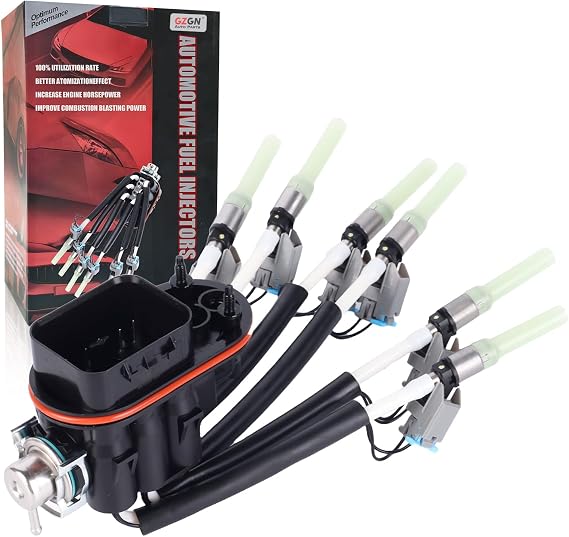 FJ503 Spider Fuel Injectors 6 Cylinder Compatible with Chevy GMC Isuzu Astro Blazer Express 1500 Silverado Jimmy Safari Savana Sierra Sonoma V6 4.3 1996-2014 17113673 19210688