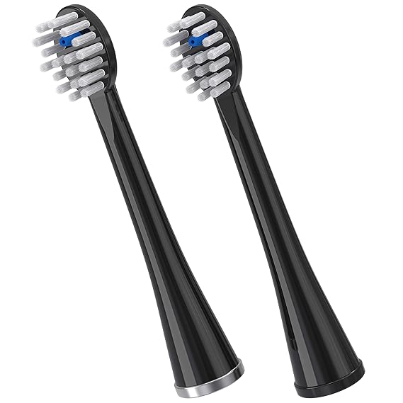 Waterpik Compact Sonic-Fusion Replacement Brush Heads, 2 Count Black