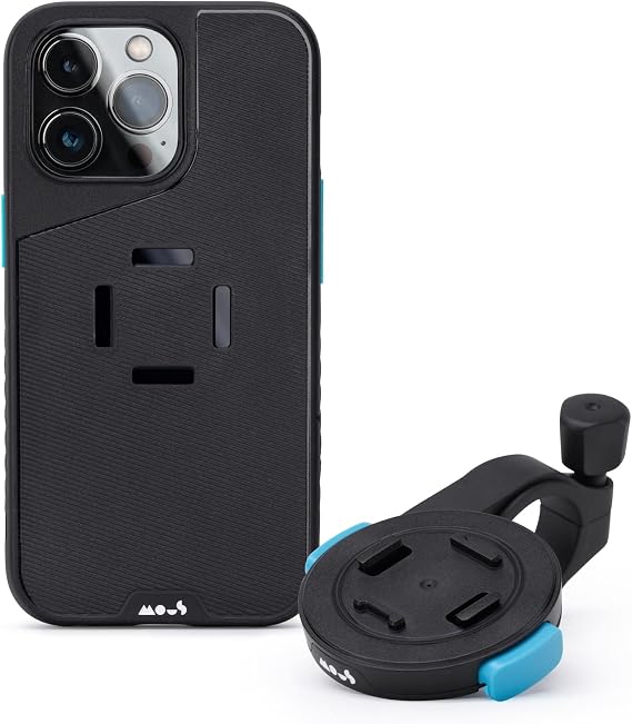 Mous - Bike Phone Mount and Phone Case for iPhone 13 Pro Max - Bicycle Phone Holder Kit - IntraLock Bike Mount and Evolution Phone Case for iPhone 13 Pro Max - Evolution Cycle