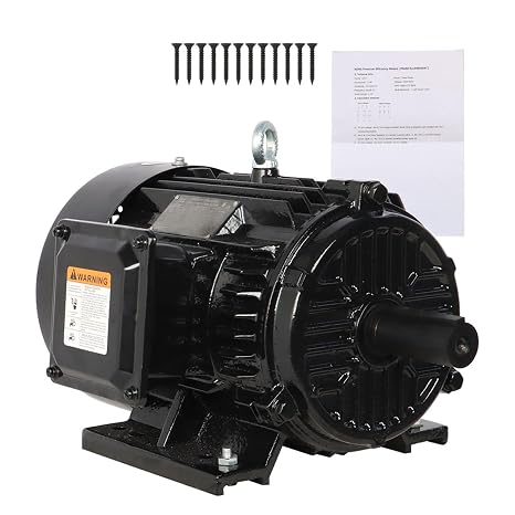 Electric Motor 5HP 3 Phase 1800 RPM 184T Frame TEFC 230/460