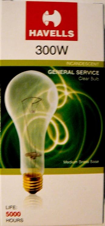 Havells 00042 Incandescent 300-watt PS25 Clear Light Bulb