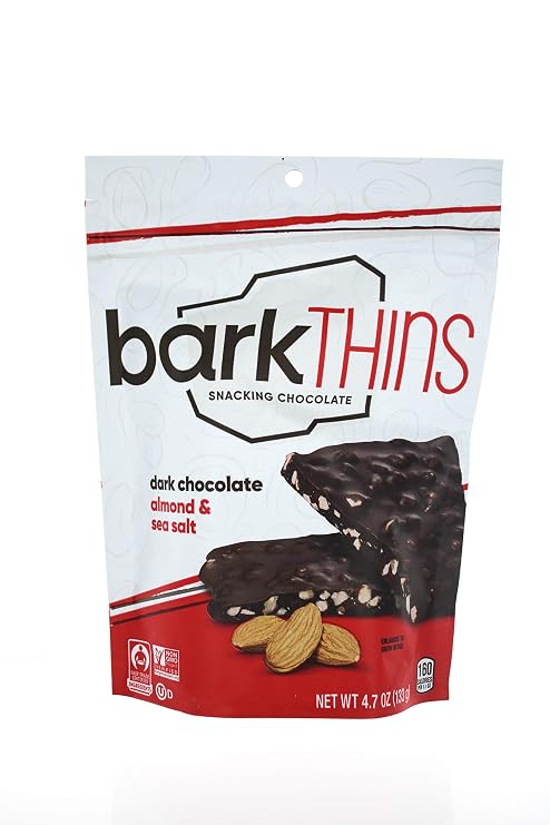Bark Thins Snacking Chocolate Dark Chocolate Almond with Sea Salt - 4.7 oz