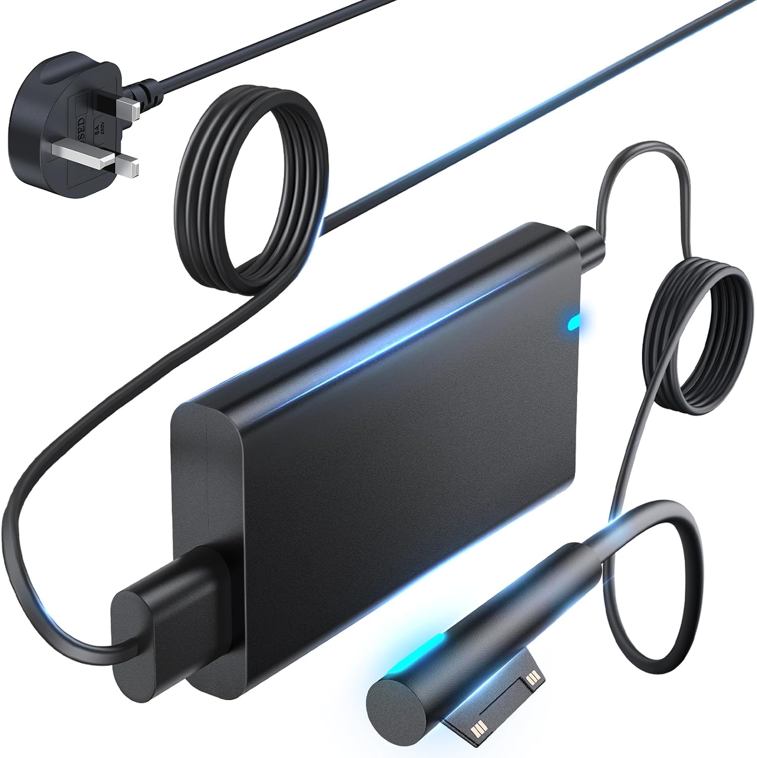 65W Surface Pro Charger for Microsoft Surface Pro 9/8/7+/7/6/5/4/3/X, Surface Laptop 5/4/3/2/1, Surface Book 1/2, Surface Go 1/2/3, 65W Power Supply Adapter
