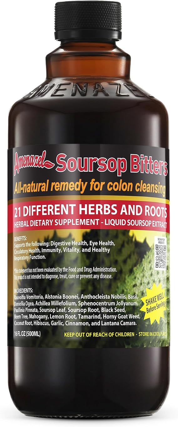 Amenazel Organic Soursop Bitters, 16 fl oz