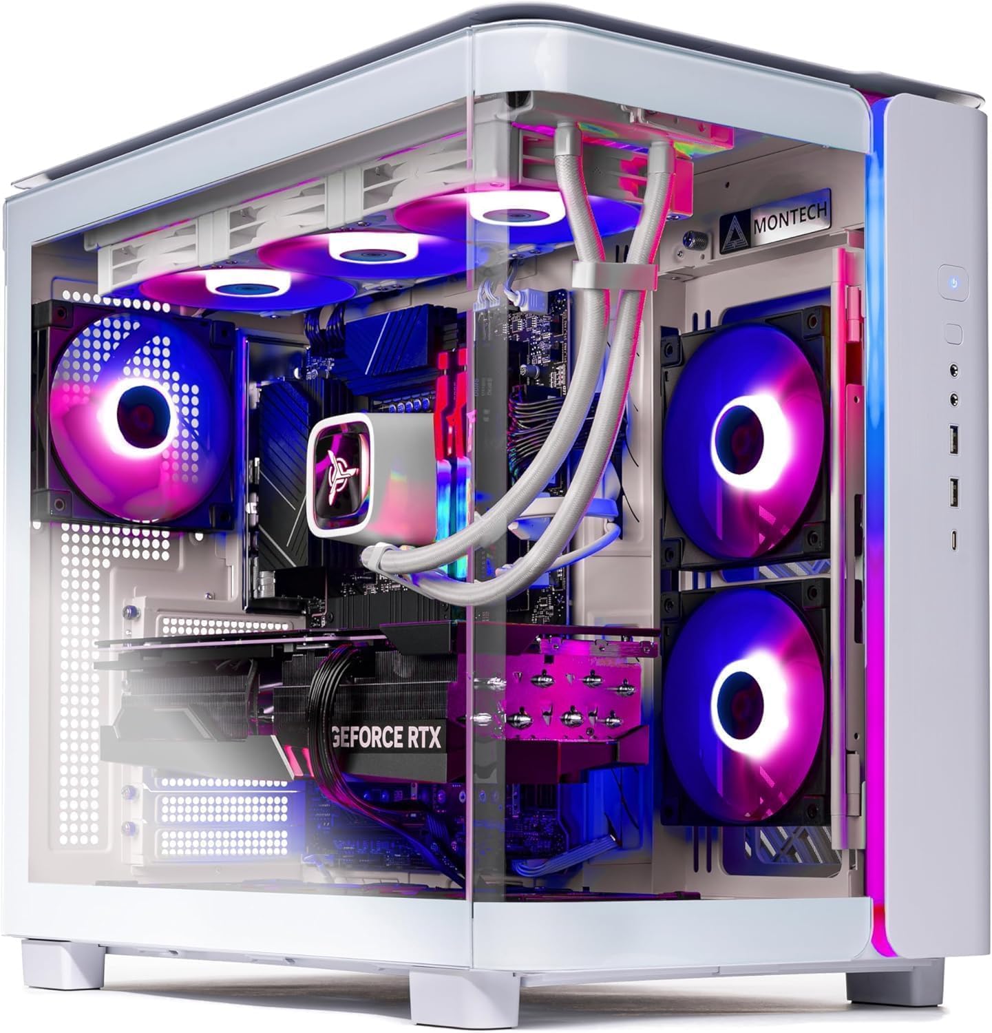 Skytech King 95 Gaming PC Desktop, Ryzen 9 9900X3D 4.4 GHz 5.5GHz Turbo, NVIDIA RTX 5080 16GB, X870 Board, 4TB Gen4 NVMe SSD, 64GB DDR5 RAM 6000 RGB, 1000W Gold ATX 3 PSU, Wi-Fi, Win 11