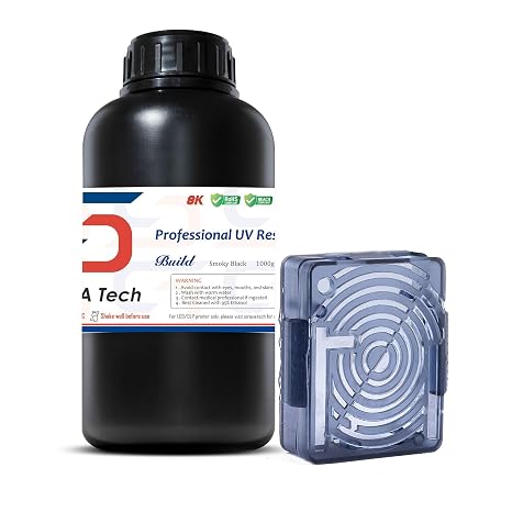 Siraya Tech Build 3D Printer Low Shrink Resin, Smoky Black, 1kg