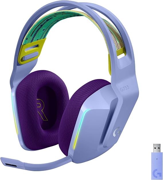Logitech G733 Lightspeed Wireless Gaming Headset - Lilac