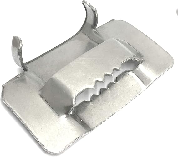 USA 201 Stainless Steel Ear-Lokt Buckle 1.1/4" Width - 25/box (FDT9231720NFMT)