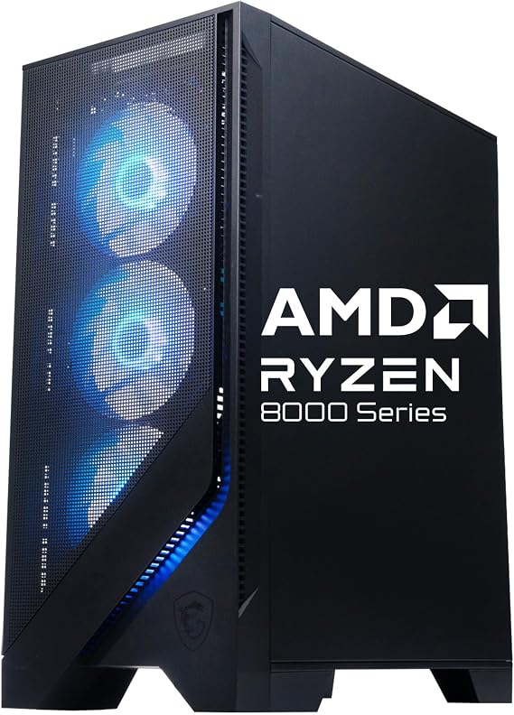 msi Codex Z2 Gaming Desktop, AMD R7-8700F, RTX 5060Ti, 16GB DDR5, 1TB SSD