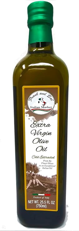Frank and Sal Premium Extra Virgin Olive Oil Product of Italy - Cold-Extracted 750ml. Kosher