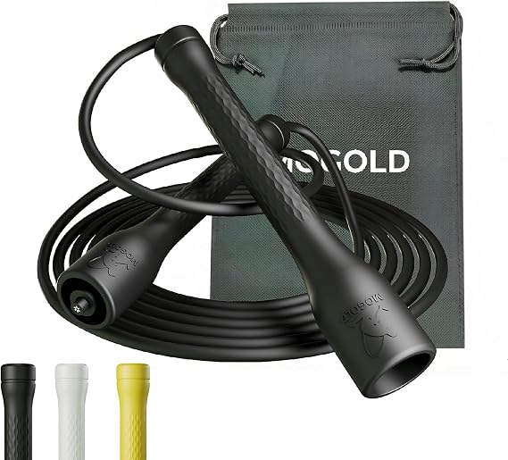 10,000-Drop Unbreakable Jump Rope, 5mm PVC Adjustable Speed Rope with Ergonomic PP Handles for Boxing, HIIT & Home Gym