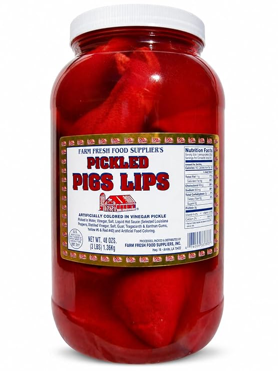 Pickeld Pigs Lips 64 Oz. Container