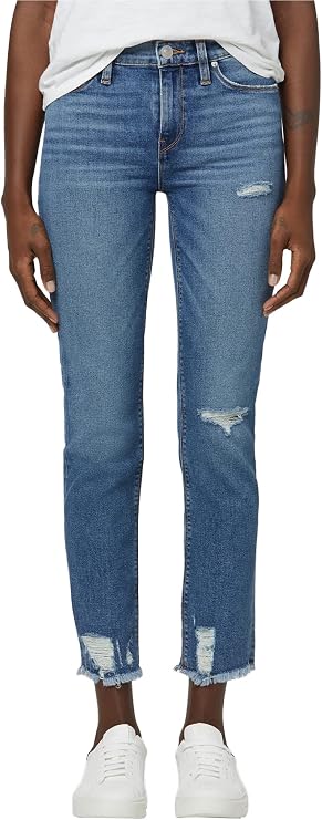 Hudson Women's Nico Mid-Rise Straight Leg Crop Jean