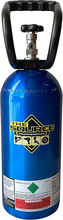10 lb Co2 Carbon Dioxide Cylinder with Protective Carry Handle, CANDY BLUE