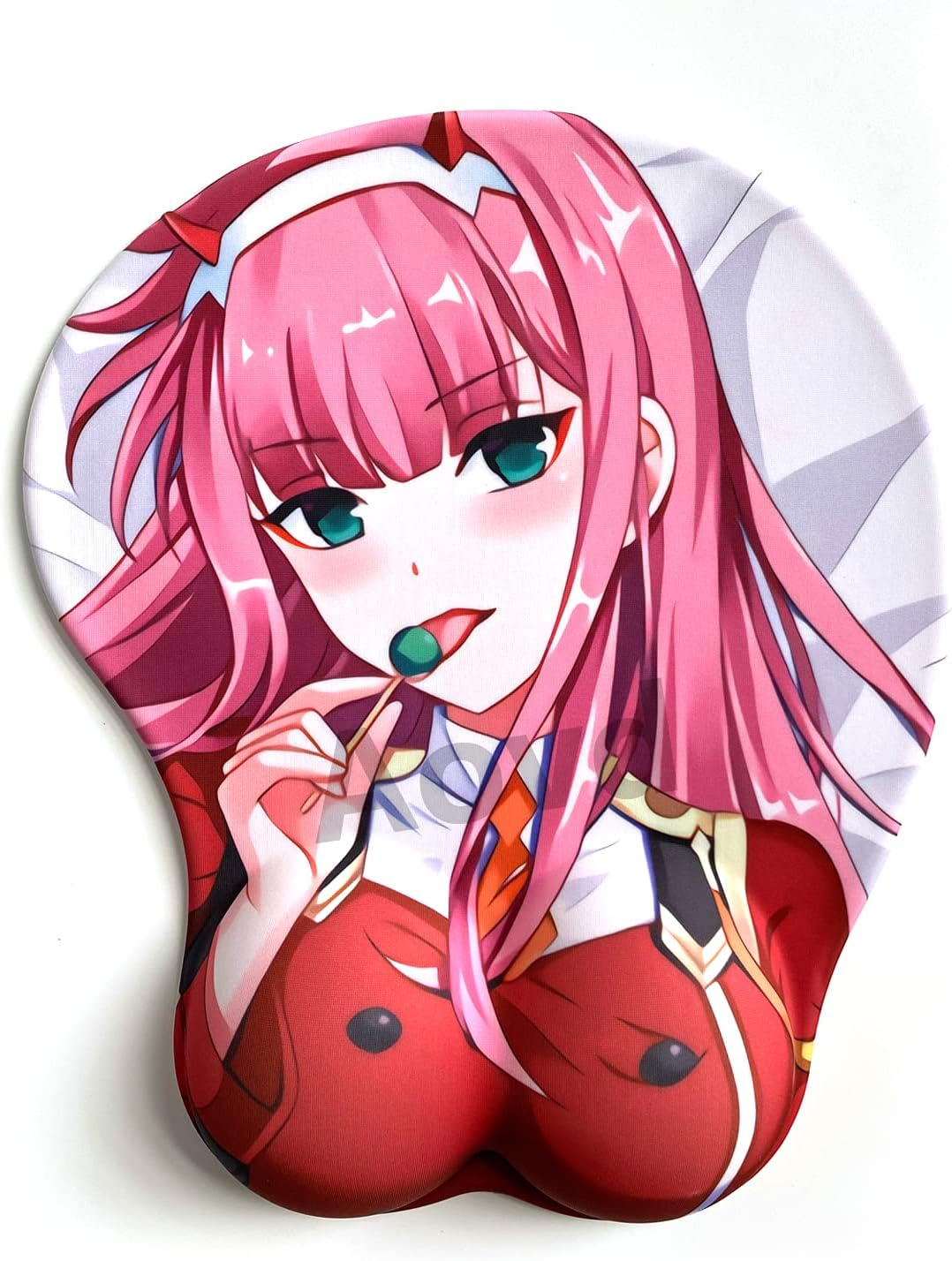 Zero Two Darling in The FRANXX Anime Mouse Pads with Wrist Rest Gaming 3D Non Slip Computer Mousepad 2Way Skin