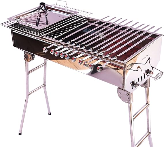 MangalGrills Stainless Steel Charcoal Portable Grill Kebab BBQ Mangal