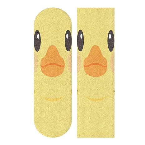 Duck Face Cartoon Yellow Skateboard Grip Tape Non Slip pro Scooter Grip Tape 339 Inch lija para Skateboard