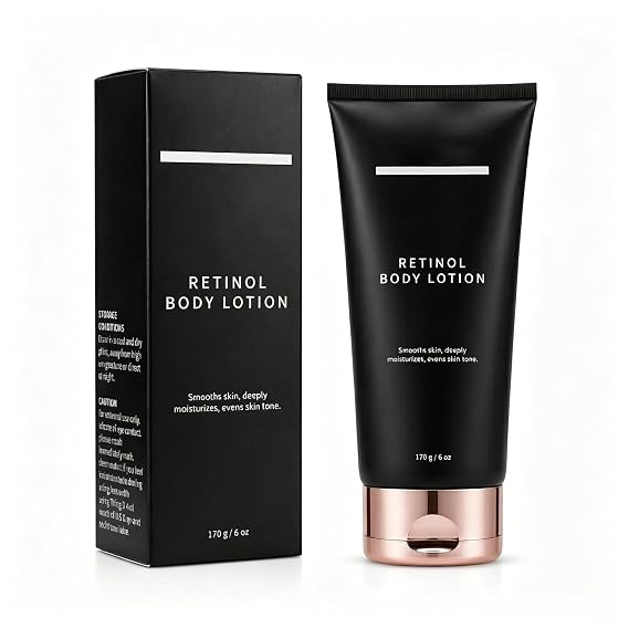 Retinol Body Lotion, Firming Body Cream for Crepey Skin
