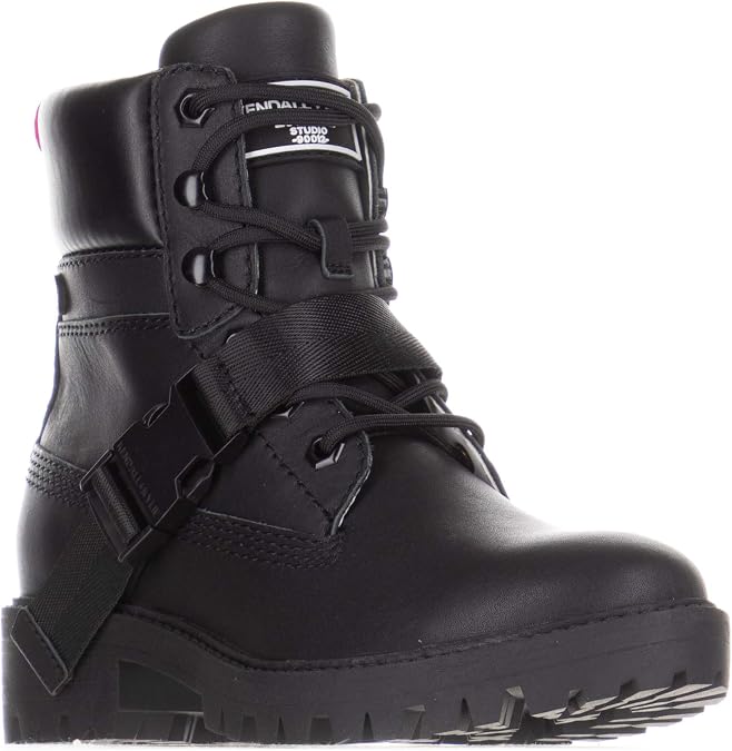 Kendall + Kylie Women's Eos Faux Leather Buckled Boot
