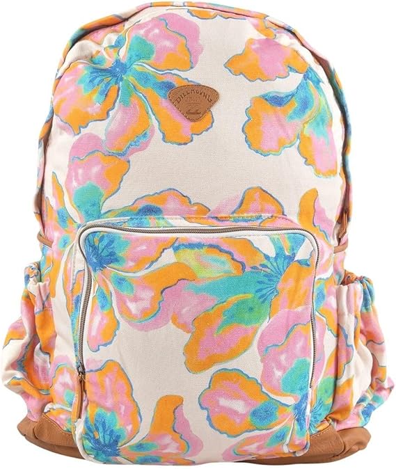 Billabong Home Abroad Womens Backpack, White Combo