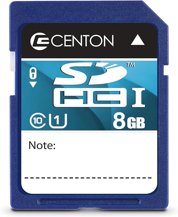Centon Electronics MP Essential SDHC Card, Ultimate Memory Card for Phones, Tablets, Cameras, and More, UHS1, 8GB