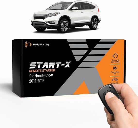 Start-X Remote Starter Kit for Honda CR-V (2012, 2013, 2014, 2015, 2016) | Key Blade Vehicles Only | Plug & Play Install | Zero Wire Splicing | Use Your OEM Key Fob | DIY System