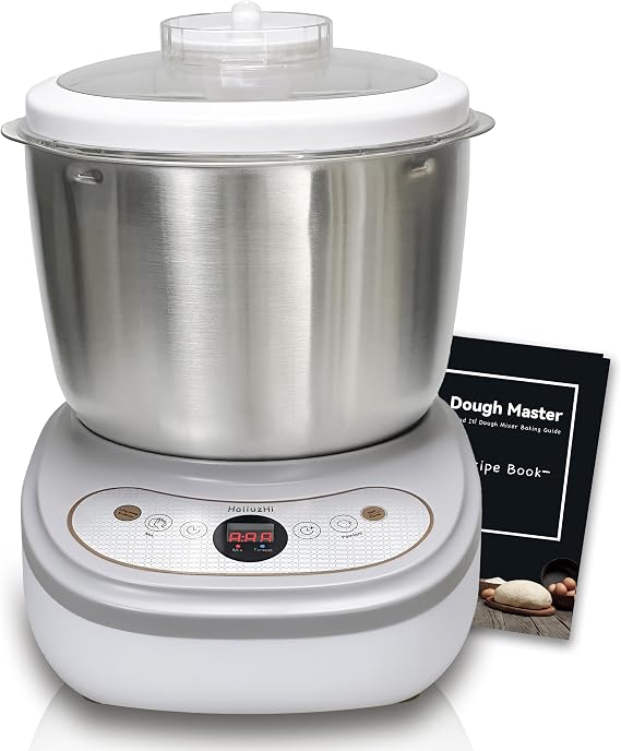 Dough Maker with Ferment Function 7.4Qt Large Capacity Dough Mixer,Commercial& Household Bread Mixer forPizza, Noodles, Bread,Sourdough Kneading Machine with Stainless Steel Bow, Face-up Touch Panel