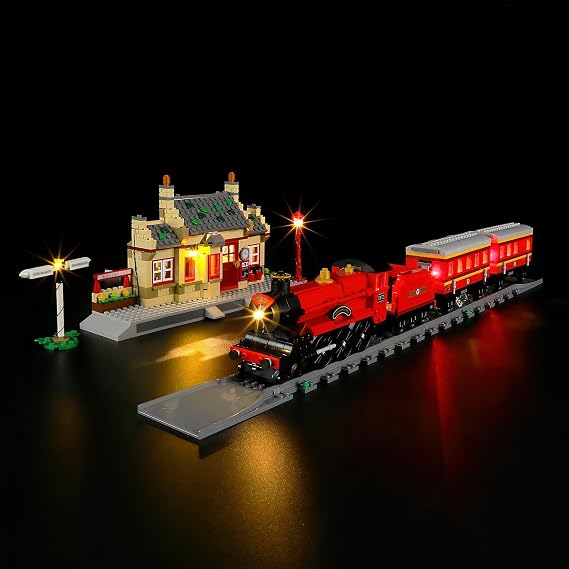 BRIKSMAX Led Lighting Kit for LEGO-76423 Hogwarts Express Train Set with Hogsmeade Station - Compatible with Lego Harry Potter Building Blocks Model- Not Include Lego Set