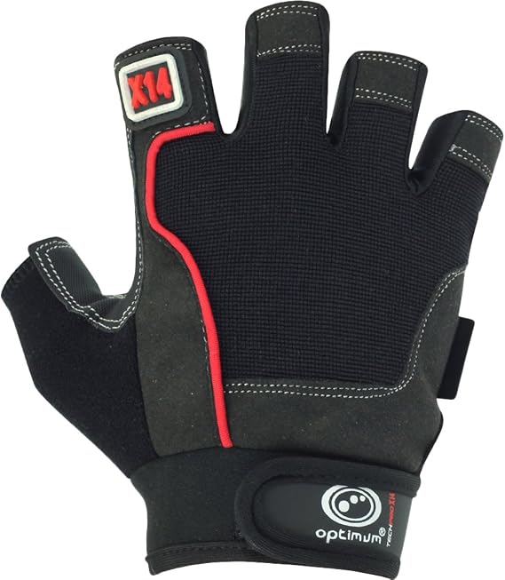 Optimum Tech Pro X14 Lightweight Weight Lifting Gym Gloves