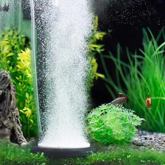 hygger Aquarium Air Stone, Bubble Stone Fish Tank Oxygen Ultra Silent Deep Dissolving Oxygen Diffuser Kit for Aquarium Fish Tank and Hydroponic