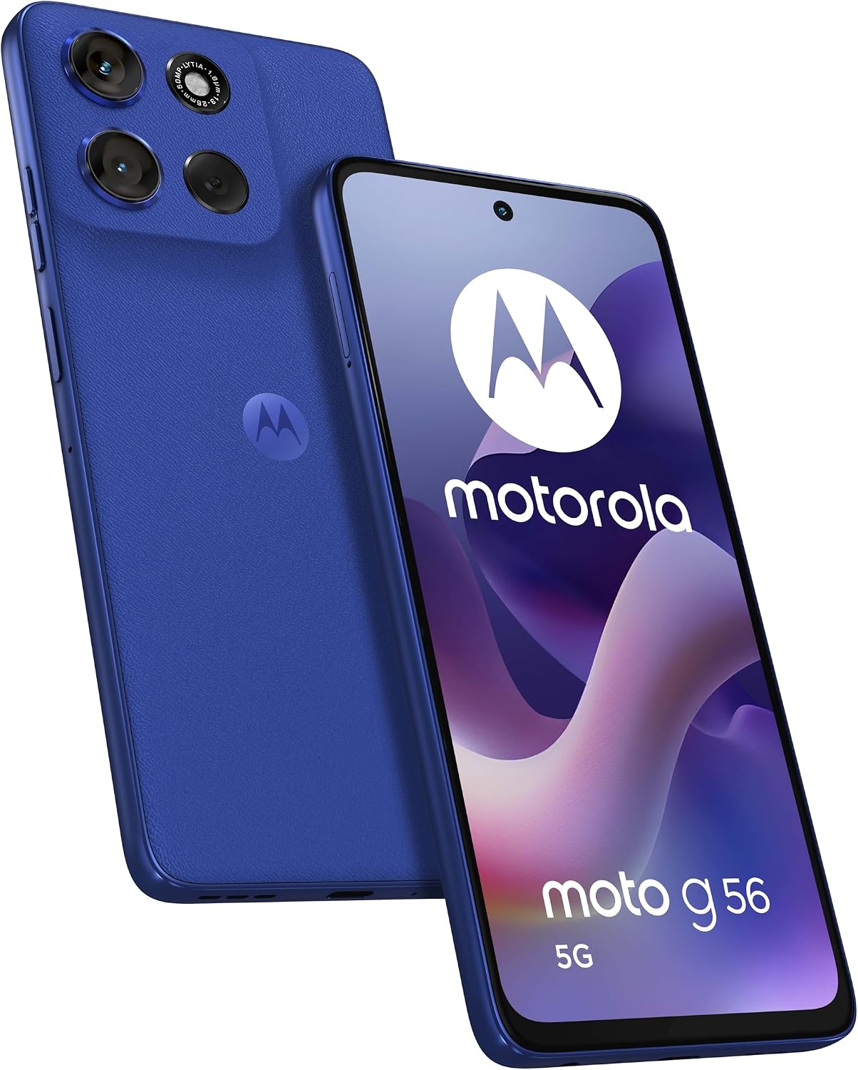 Motorola Moto G56 5G 8256GB, 50MP Camera  Anti-Flicker Sensor, 6.72" FHD 120Hz Display, 5200mAh Battery, MediaTek Dimensity 7060, Android 15, Pantone Dazzling Blue