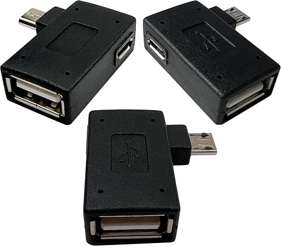 OTG Cable Adapter for Fire Stick 4K Max (3-Pack) Expand Memory & Connect USB Devices to Fire TV Stick, Android Tablets & More