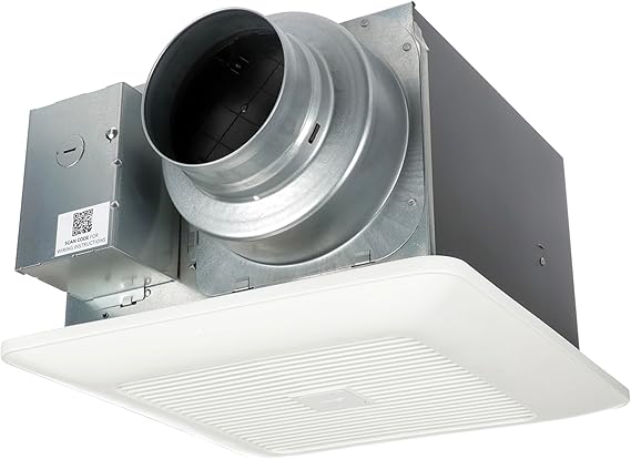 Panasonic FV-0511VK2 WhisperGreen Select Ventilation Fan with Speed Controls, 50-80-110 CFM, Quiet Energy Star Certified Ceiling Mount Bathroom Fan with Pick-A-Flow Airflow Technology, Compatible with SmartAction Motion and Condensation Sensors