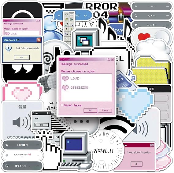 Programming Stickers for Laptop(50 PCS),Gift for Children Teens Adults Girl Boys,Funny Aesthetic Waterproof Stickers for Skateboard,Scrapbook,Bike,Phone,Computer,Luggage Water Bottle Guitar